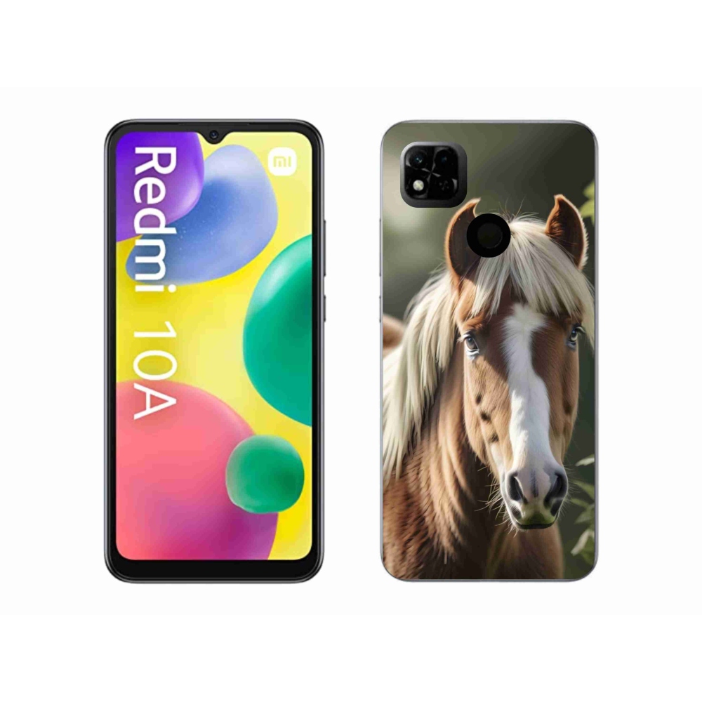 Gelový kryt mmCase na Xiaomi Redmi 10A - kůň se světlou hřívou