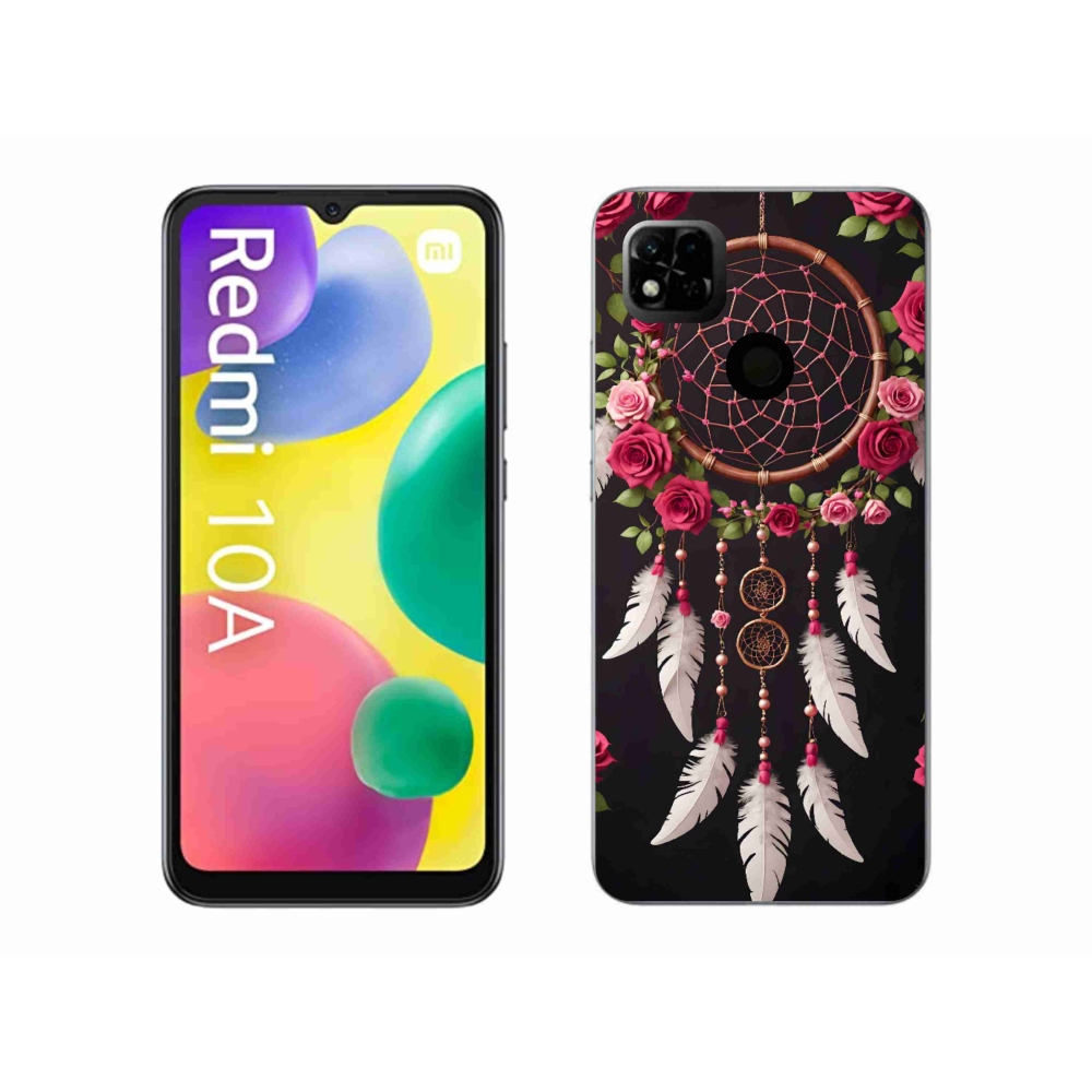 Gelový kryt mmCase na Xiaomi Redmi 10A - lapač snů s růžemi