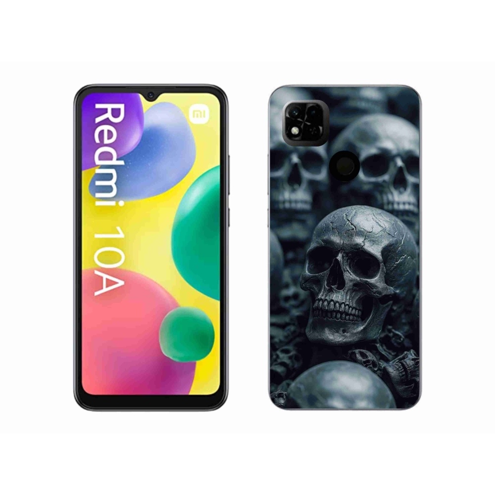Gelový kryt mmCase na Xiaomi Redmi 10A - lebka 2