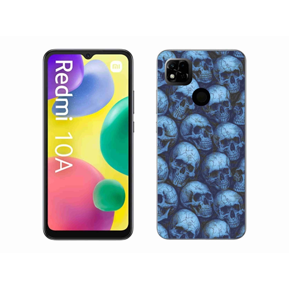 Gelový kryt mmCase na Xiaomi Redmi 10A - lebky