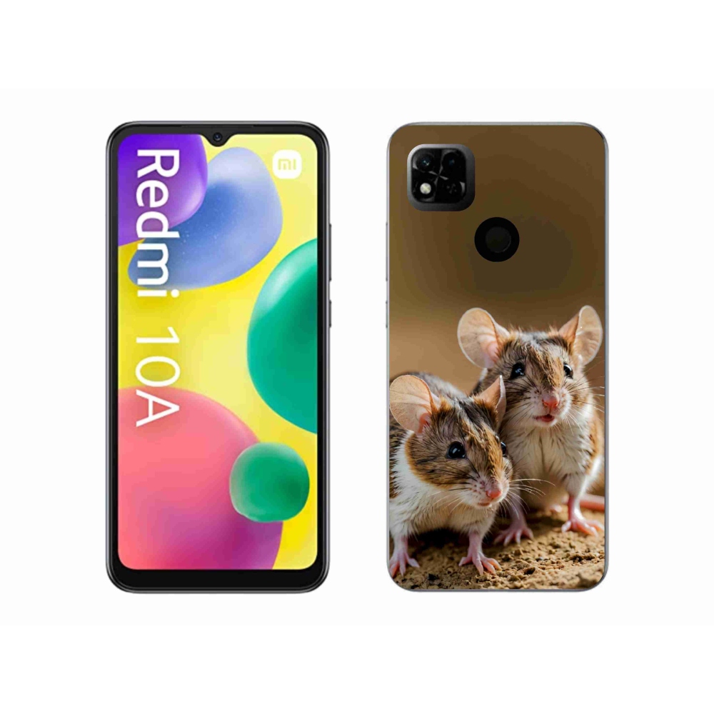 Gelový kryt mmCase na Xiaomi Redmi 10A - myší duo