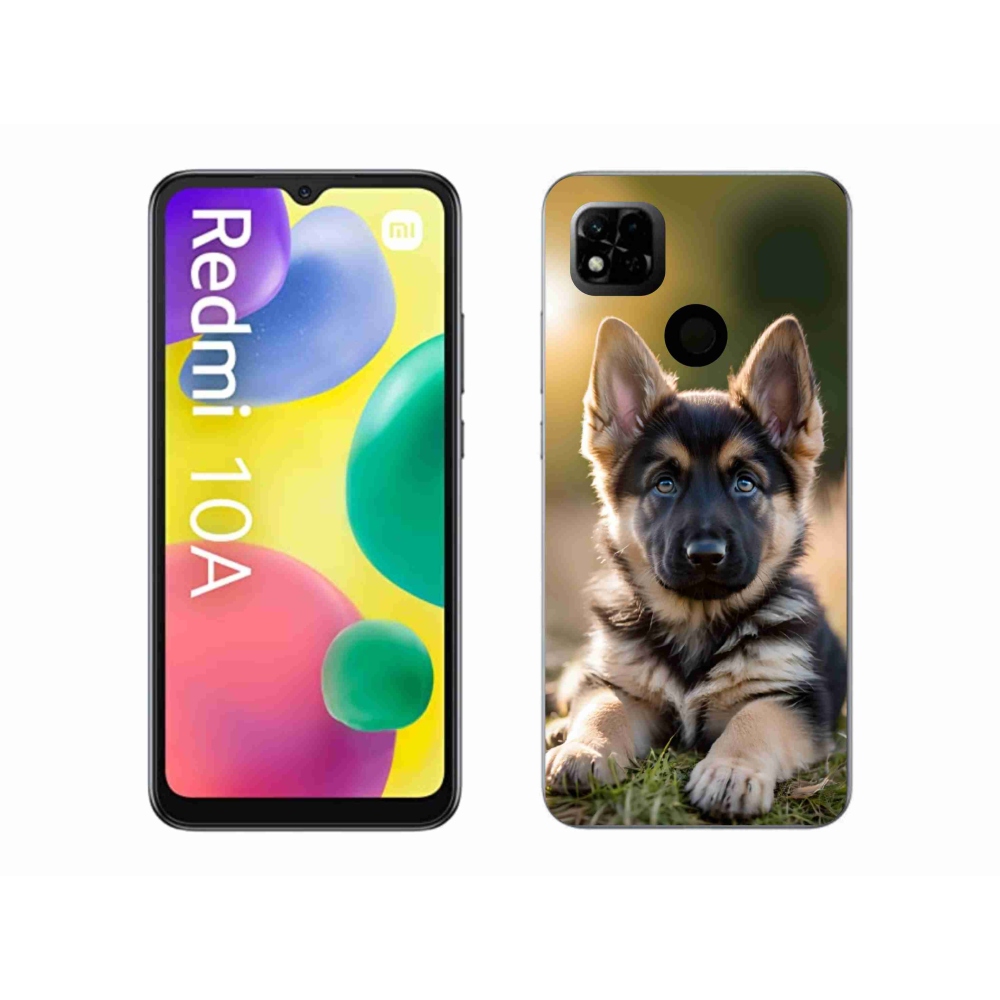 Gelový kryt mmCase na Xiaomi Redmi 10A - německý ovčák v přírodě