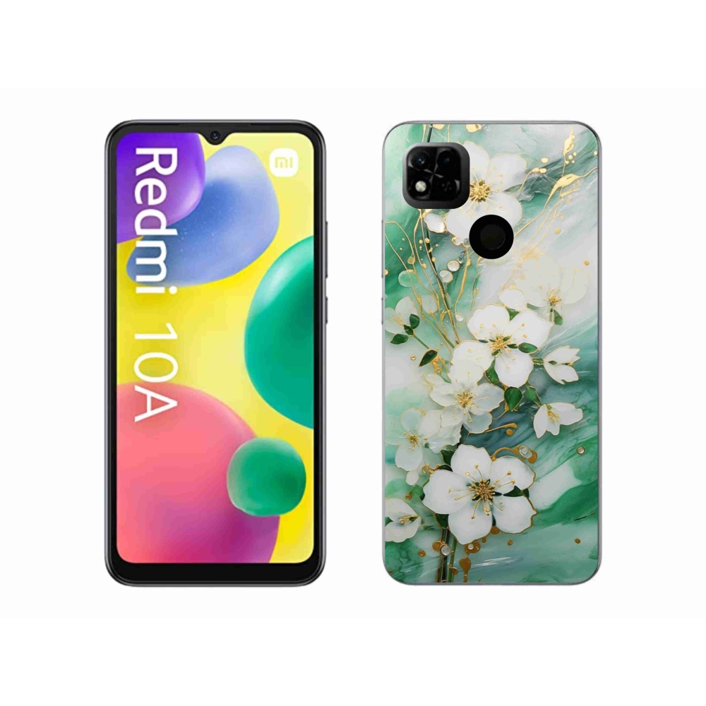 Gelový kryt mmCase na Xiaomi Redmi 10A - něžné květy