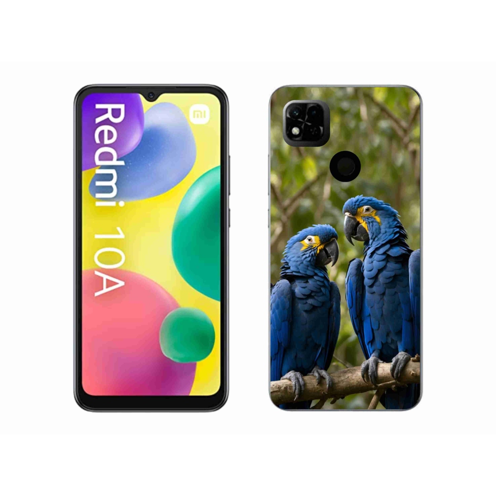 Gelový kryt mmCase na Xiaomi Redmi 10A - papouščí duo