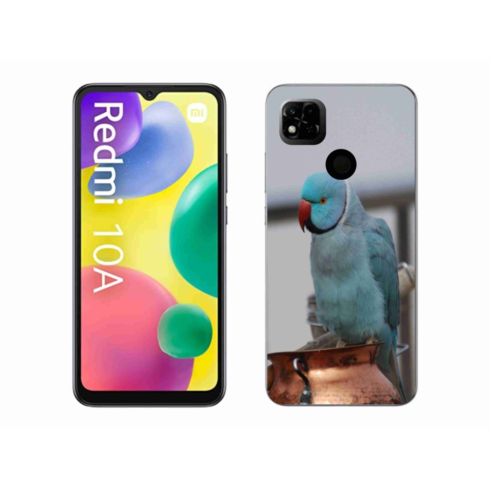 Gelový kryt mmCase na Xiaomi Redmi 10A - papoušek alexandr modrý