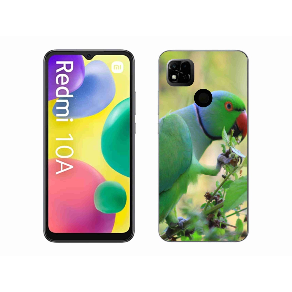 Gelový kryt mmCase na Xiaomi Redmi 10A - papoušek alexandr