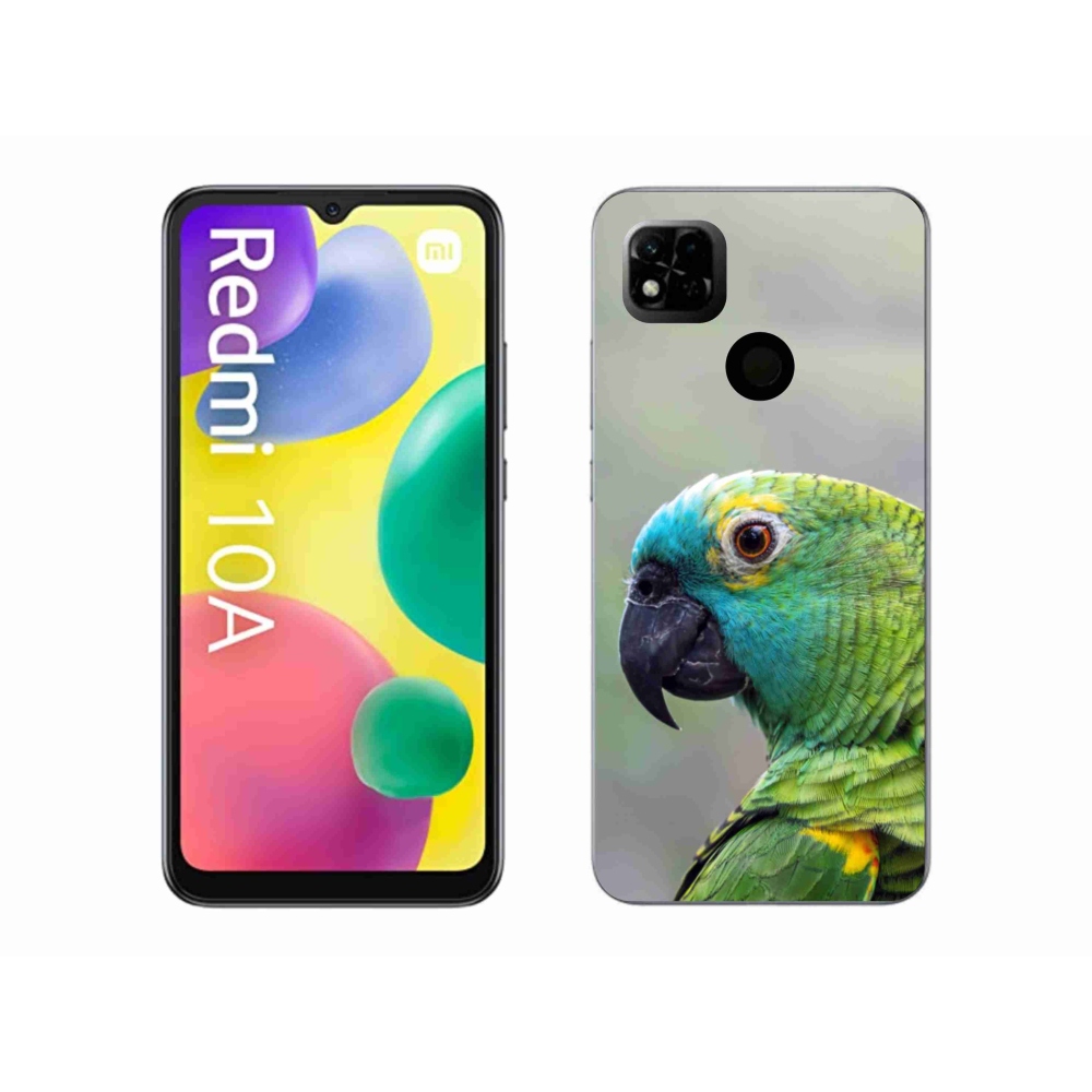 Gelový kryt mmCase na Xiaomi Redmi 10A - papoušek amazoňan