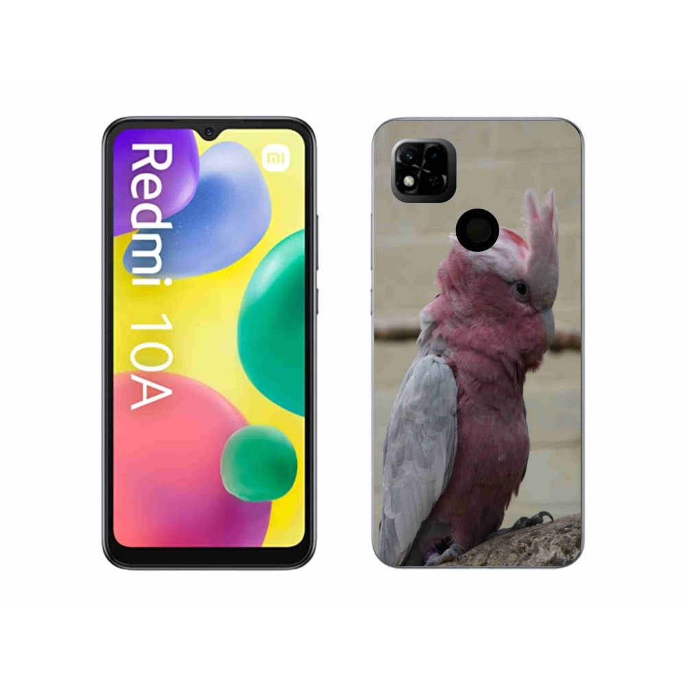 Gelový kryt mmCase na Xiaomi Redmi 10A - papoušek kakadu růžový