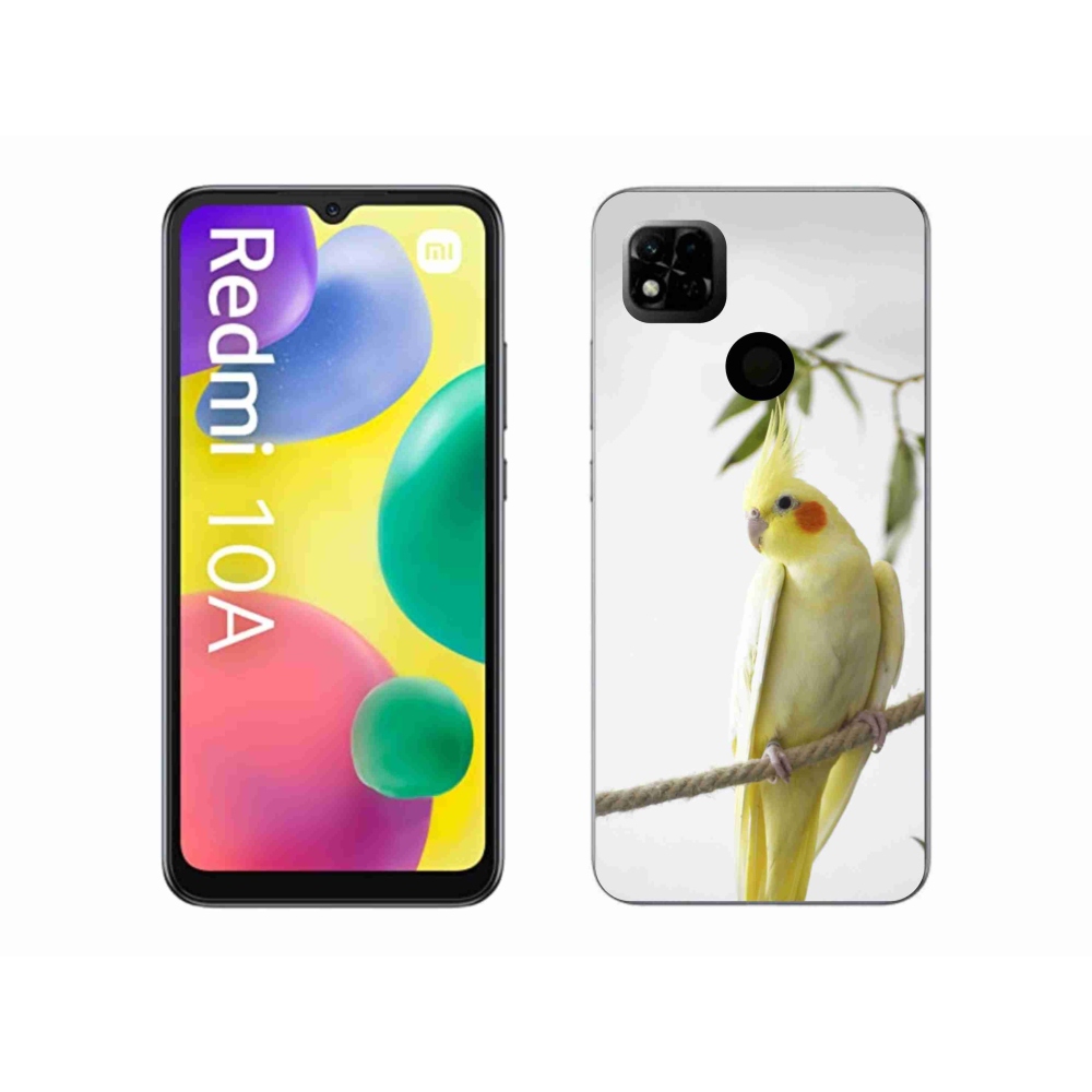 Gelový kryt mmCase na Xiaomi Redmi 10A - papoušek korela chocholatá