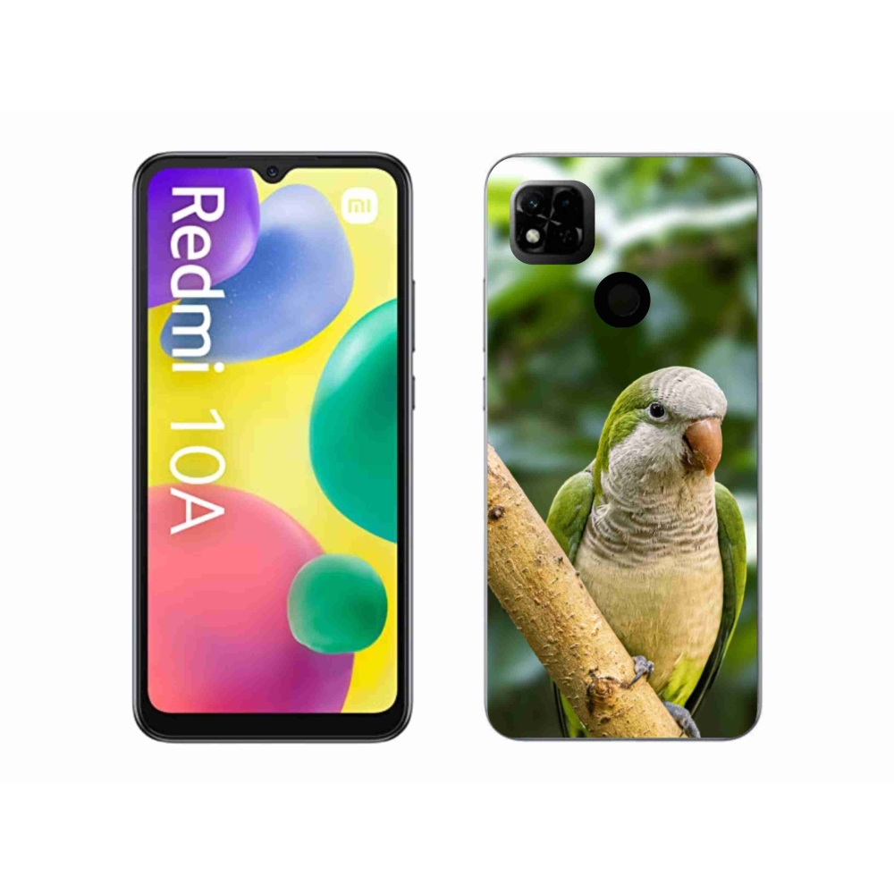 Gelový kryt mmCase na Xiaomi Redmi 10A - papoušek mníšek