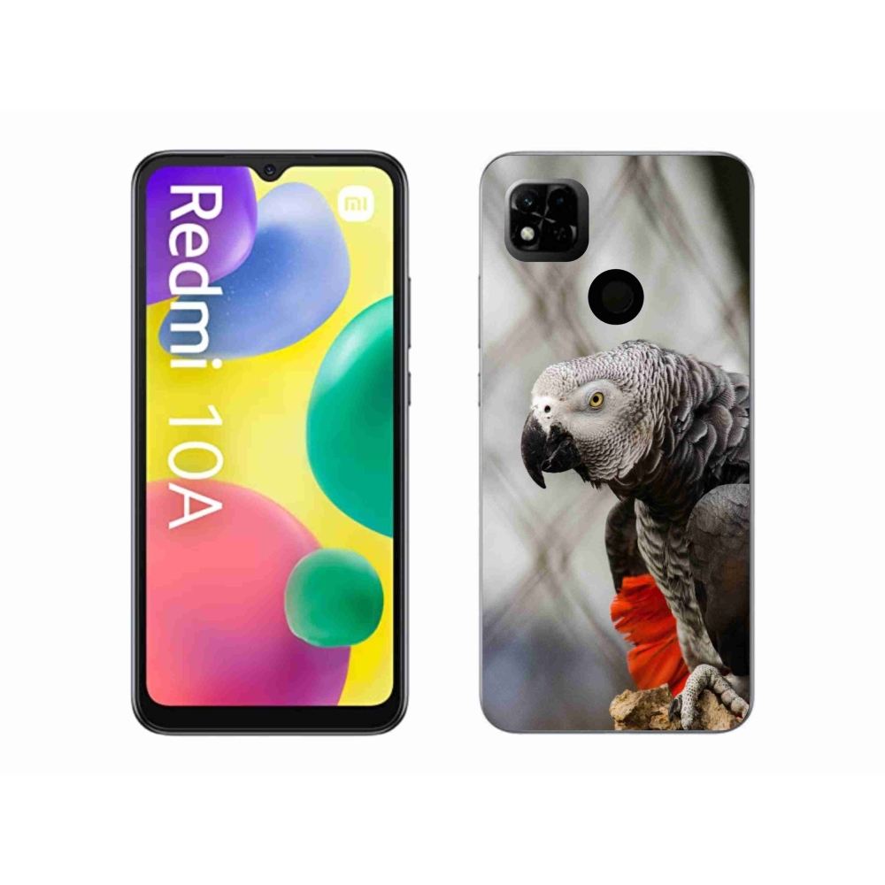 Gelový kryt mmCase na Xiaomi Redmi 10A - papoušek žako 3