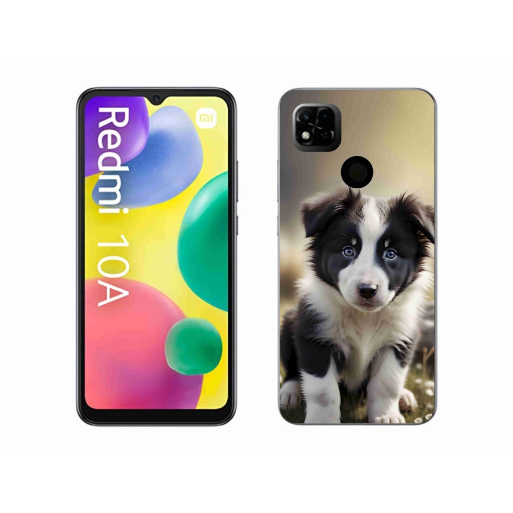 Gelový kryt mmCase na Xiaomi Redmi 10A - roztomilá border kolie