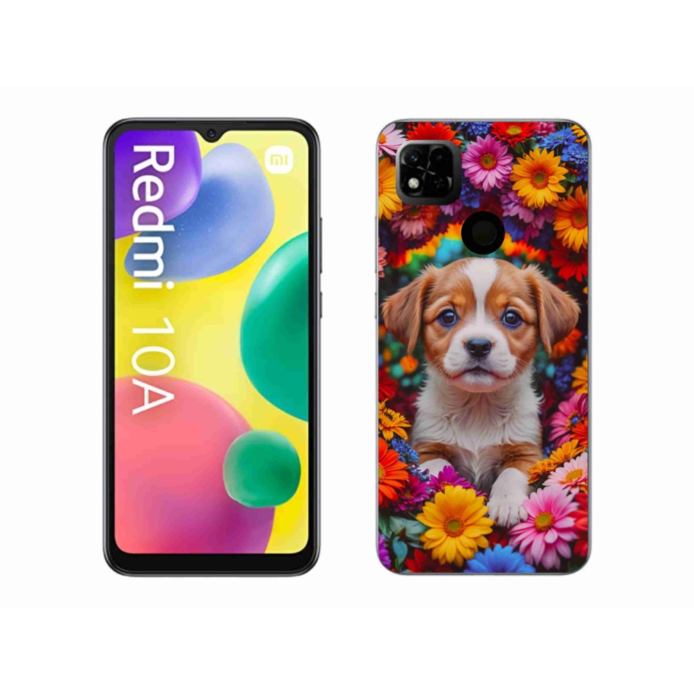 Gelový kryt mmCase na Xiaomi Redmi 10A - roztomilé štěně