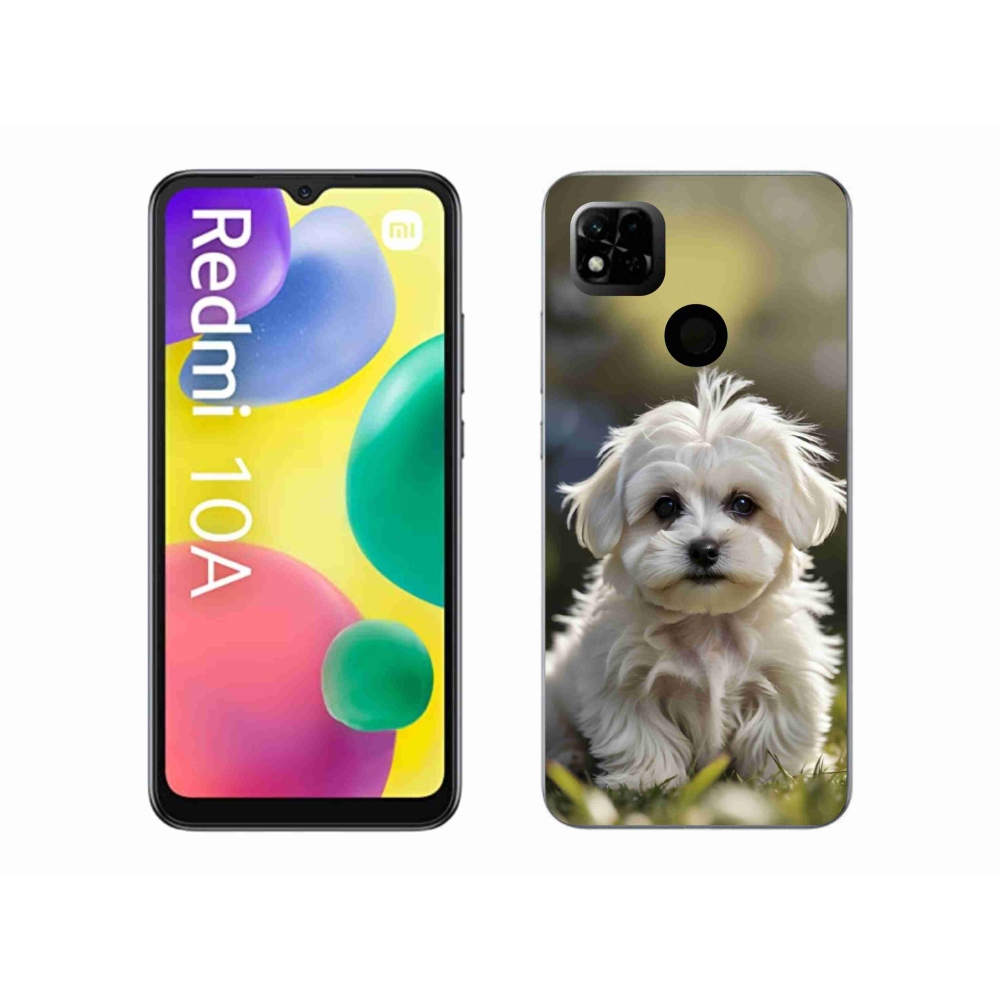 Gelový kryt mmCase na Xiaomi Redmi 10A - roztomilý maltézský psík