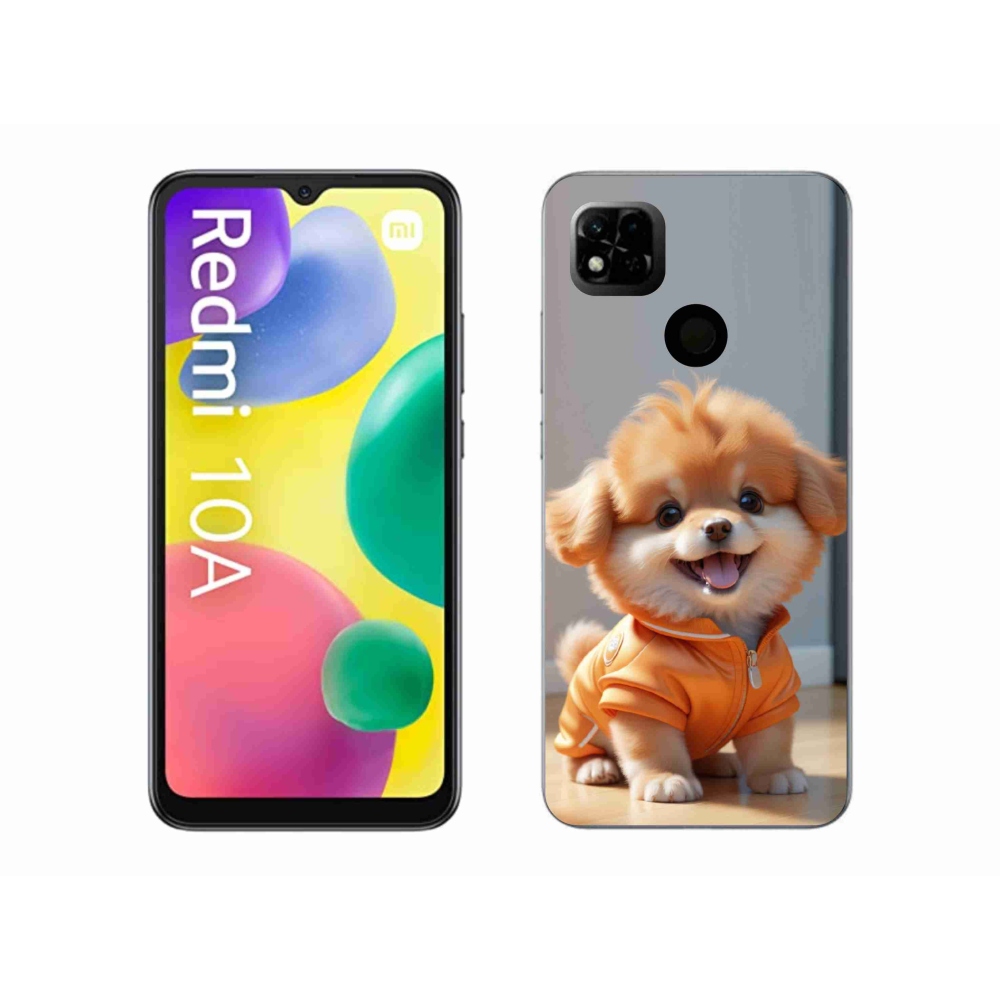 Gelový kryt mmCase na Xiaomi Redmi 10A - roztomilý pomeranian v mikině