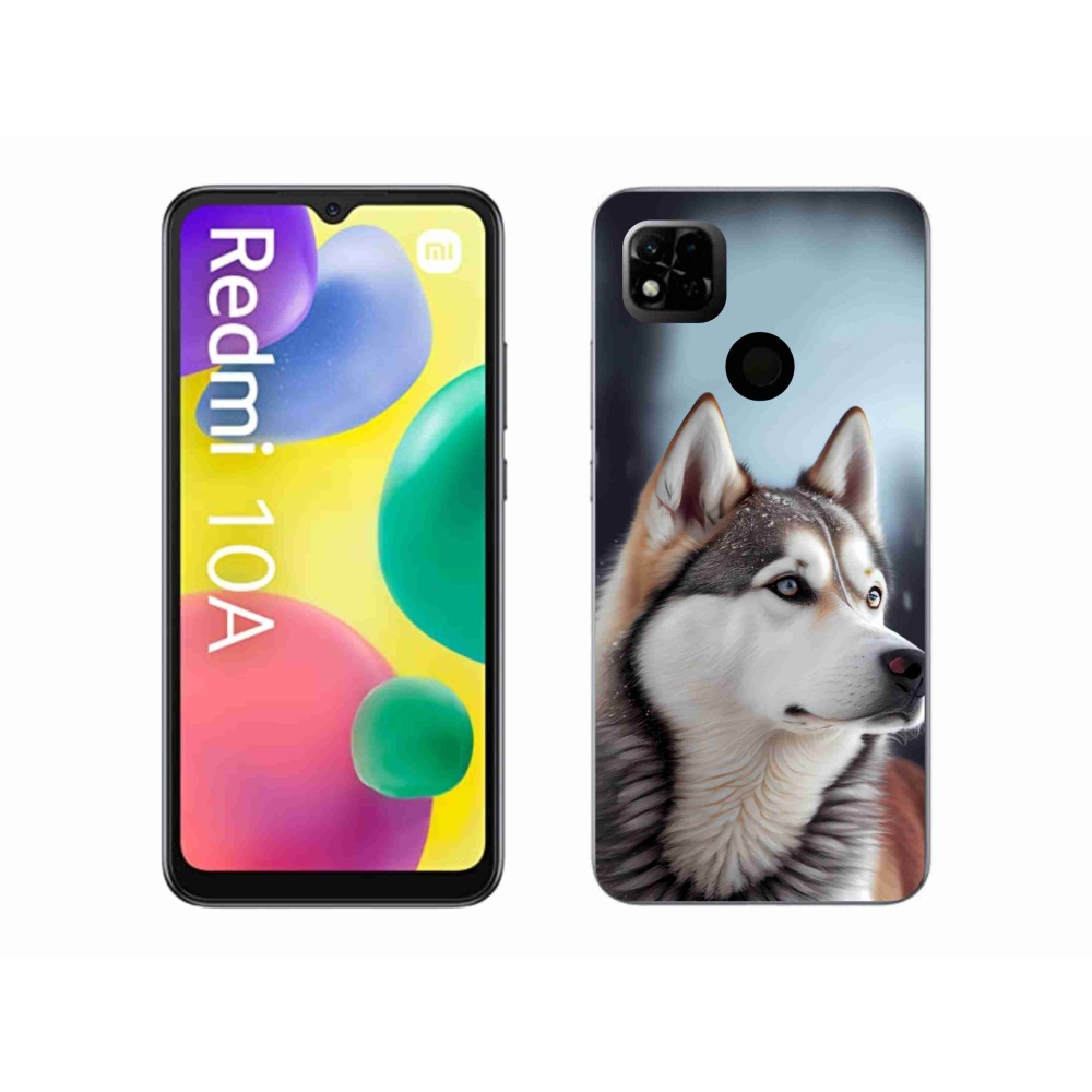 Gelový kryt mmCase na Xiaomi Redmi 10A - sibiřský husky