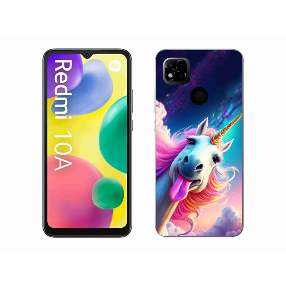 Gelový kryt mmCase na Xiaomi Redmi 10A - šílený jednorožec