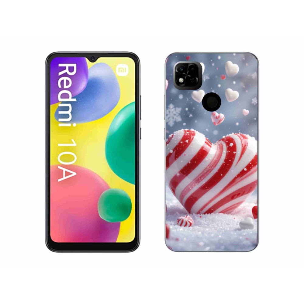 Gelový kryt mmCase na Xiaomi Redmi 10A - sladké srdce
