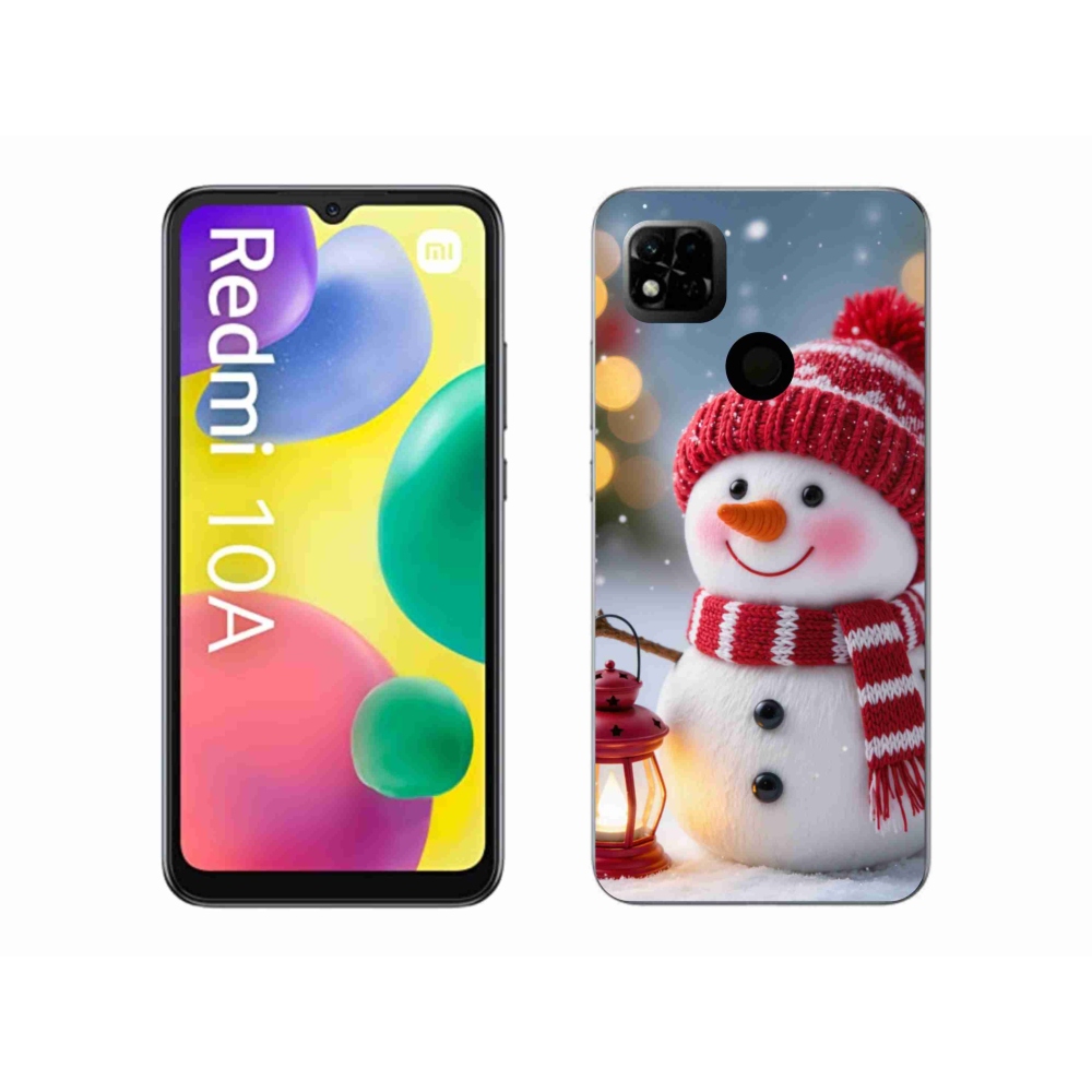 Gelový kryt mmCase na Xiaomi Redmi 10A - sněhulák 2