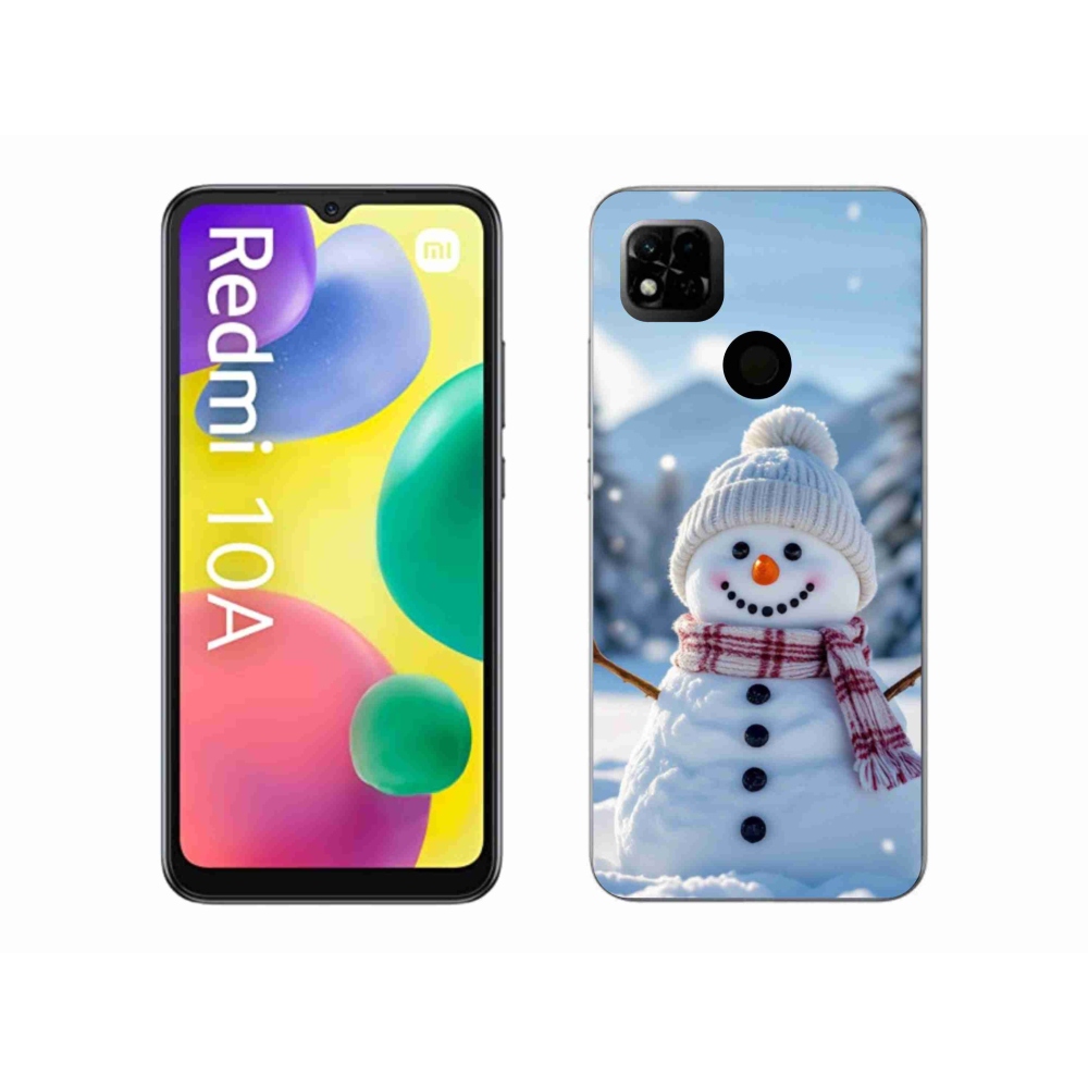 Gelový kryt mmCase na Xiaomi Redmi 10A - sněhulák 3
