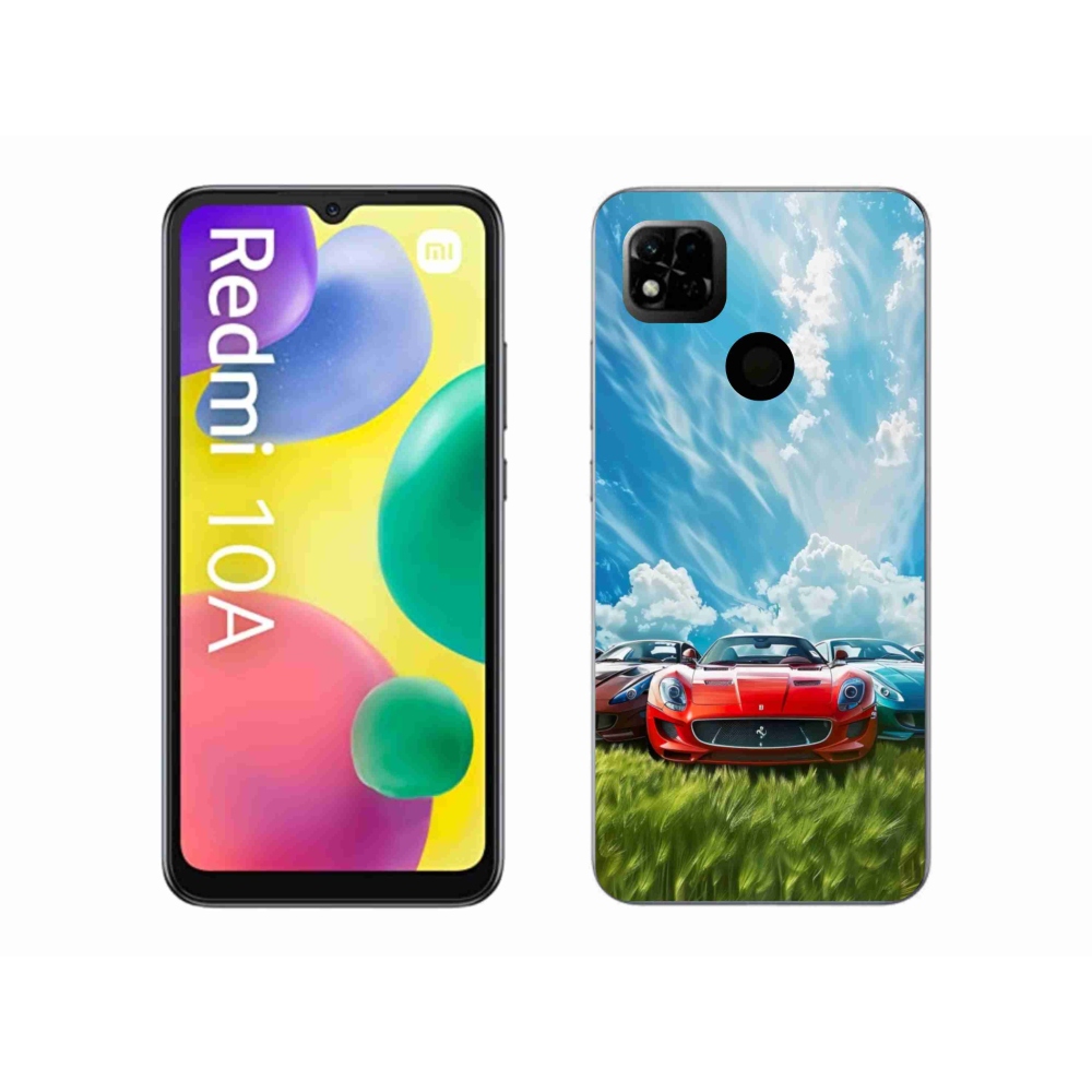 Gelový kryt mmCase na Xiaomi Redmi 10A - sportovní vozy