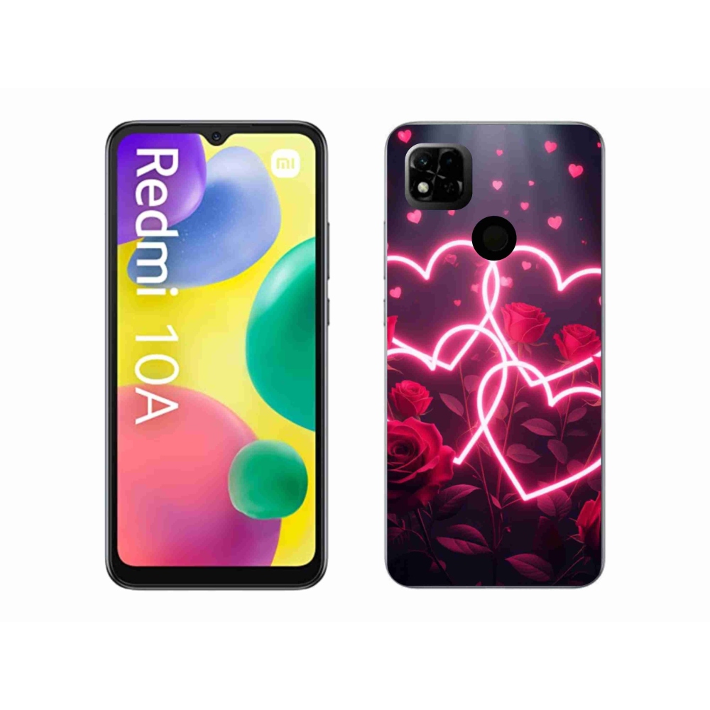 Gelový kryt mmCase na Xiaomi Redmi 10A - srdce lásky