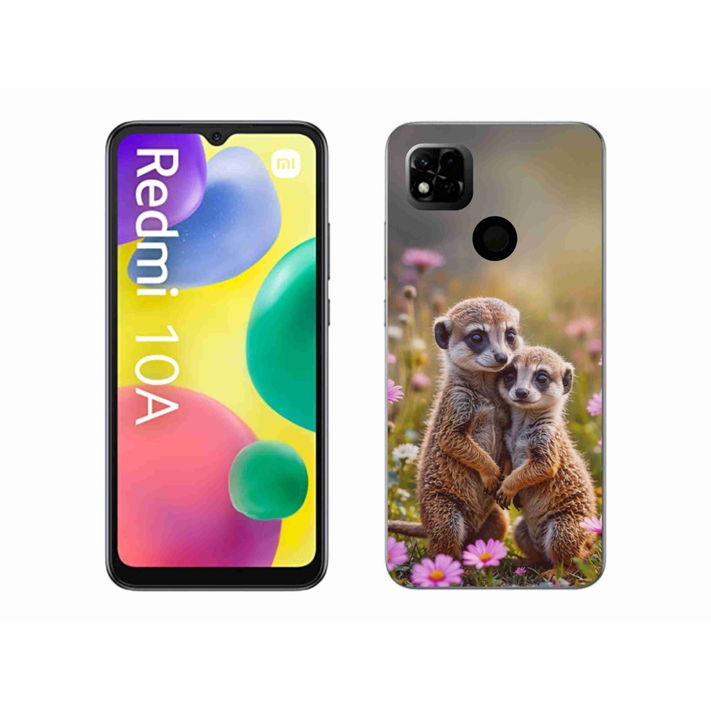 Gelový kryt mmCase na Xiaomi Redmi 10A - surikatí duo