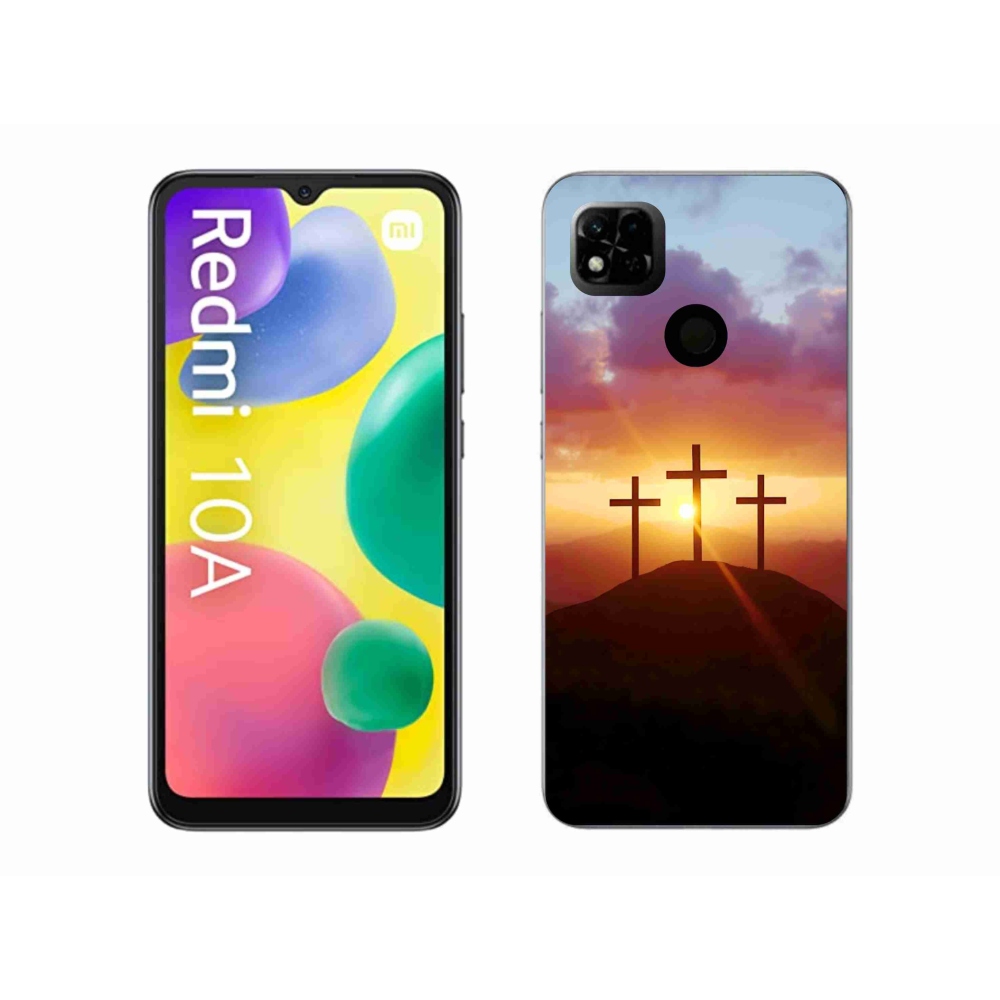 Gelový kryt mmCase na Xiaomi Redmi 10A - tři kříže