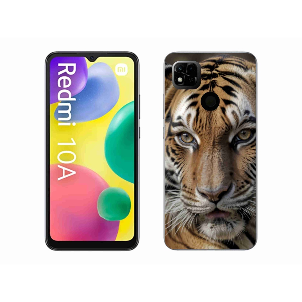 Gelový kryt mmCase na Xiaomi Redmi 10A - tygří pohled
