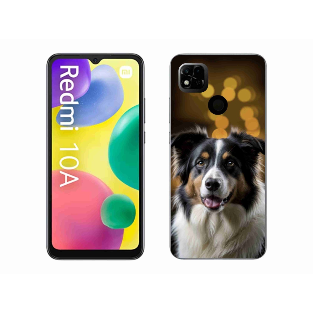 Gelový kryt mmCase na Xiaomi Redmi 10A - usměvavý australský ovčák