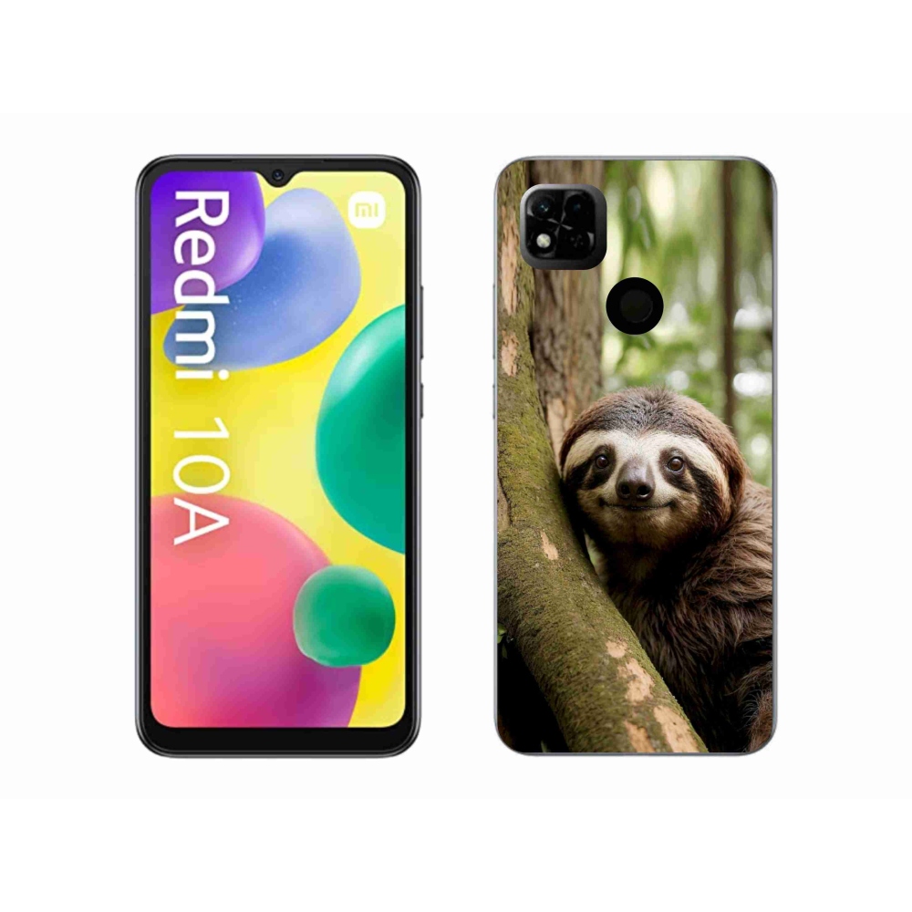 Gelový kryt mmCase na Xiaomi Redmi 10A - usměvavý lenochod