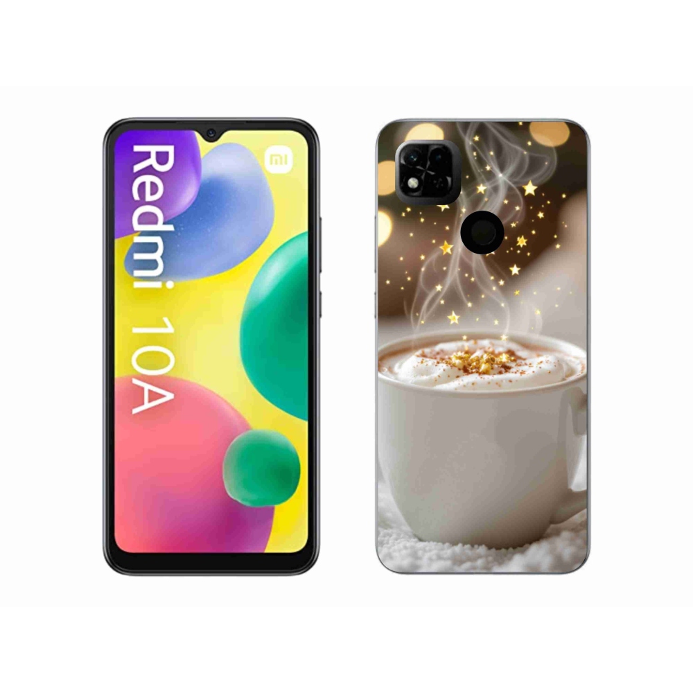 Gelový kryt mmCase na Xiaomi Redmi 10A - vánoční horký nápoj