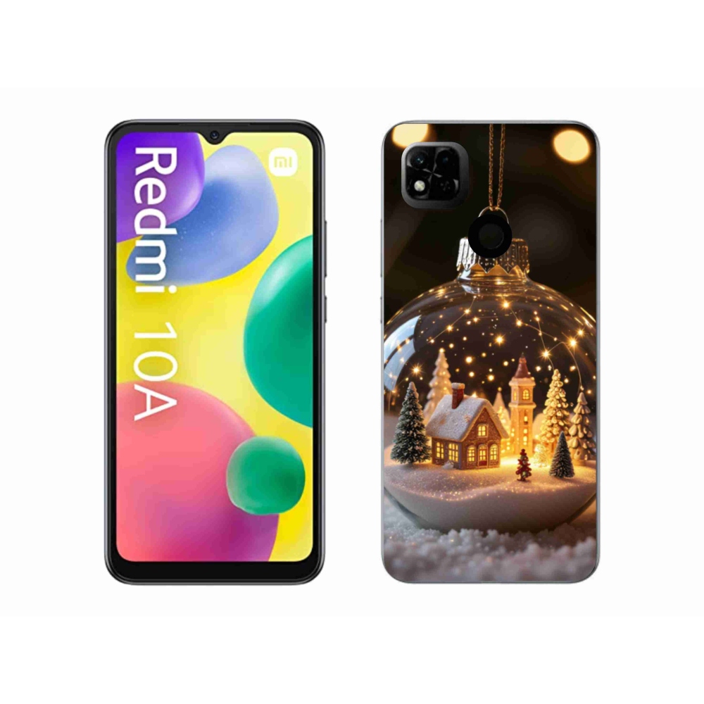 Gelový kryt mmCase na Xiaomi Redmi 10A - vánoční koule 3