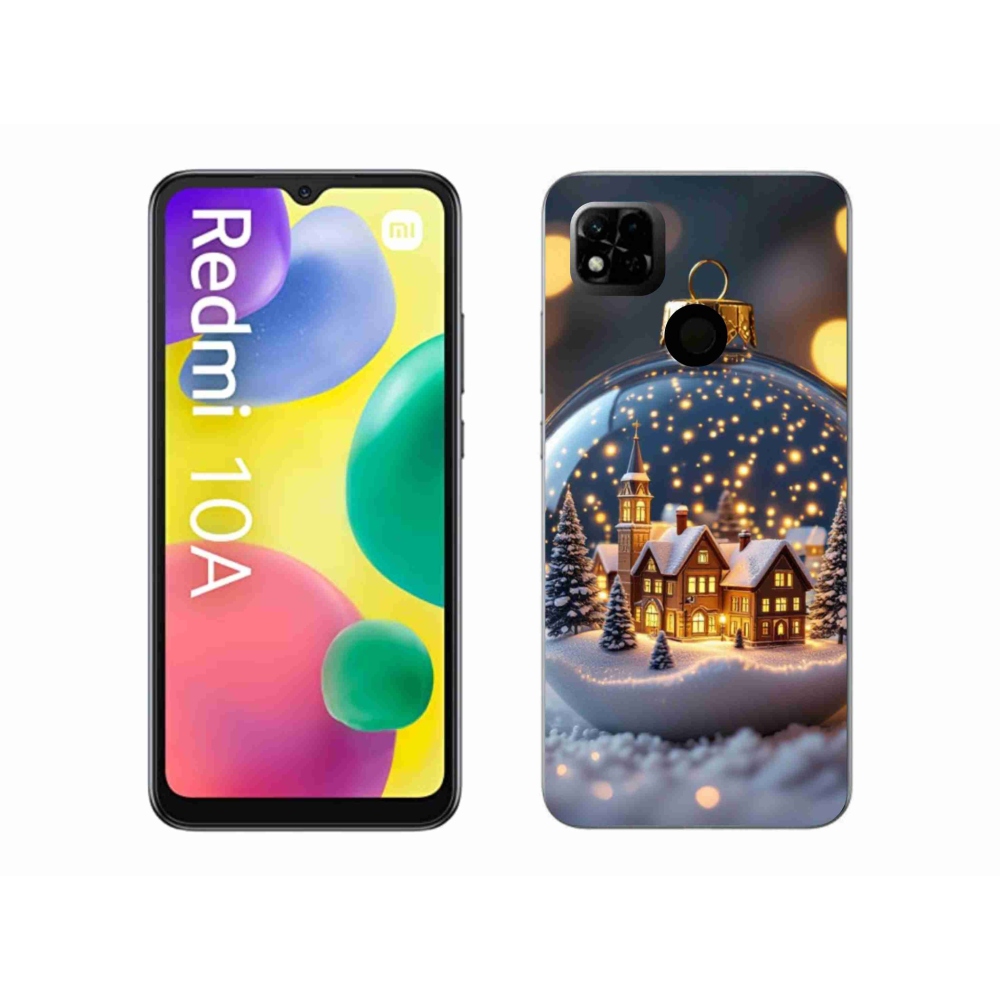 Gelový kryt mmCase na Xiaomi Redmi 10A - vánoční koule 4