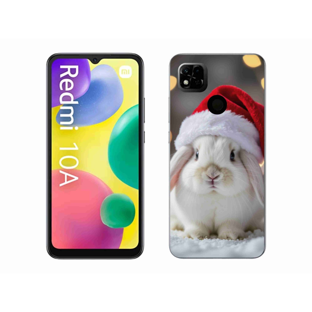 Gelový kryt mmCase na Xiaomi Redmi 10A - vánoční králík