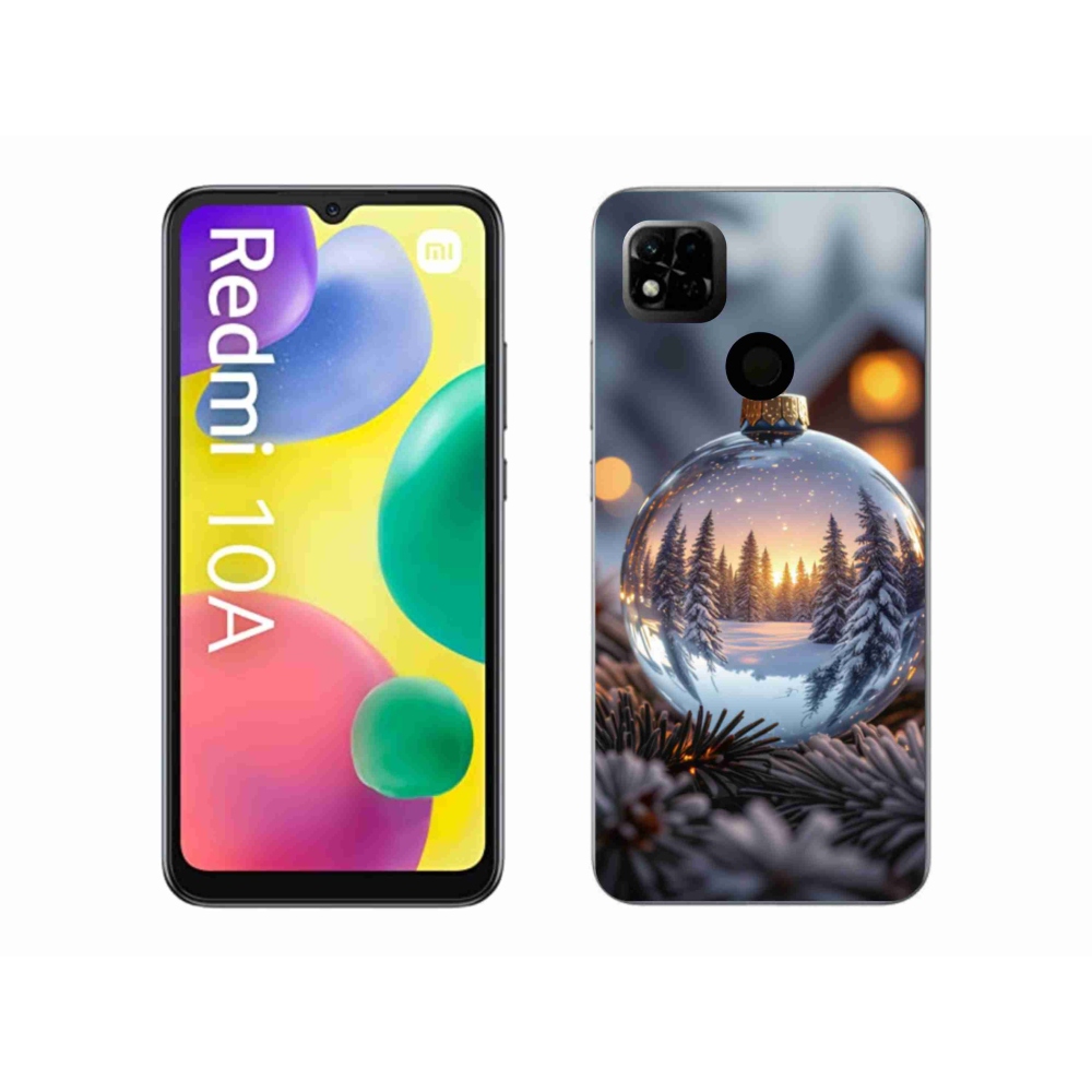 Gelový kryt mmCase na Xiaomi Redmi 10A - vánoční ozdoba
