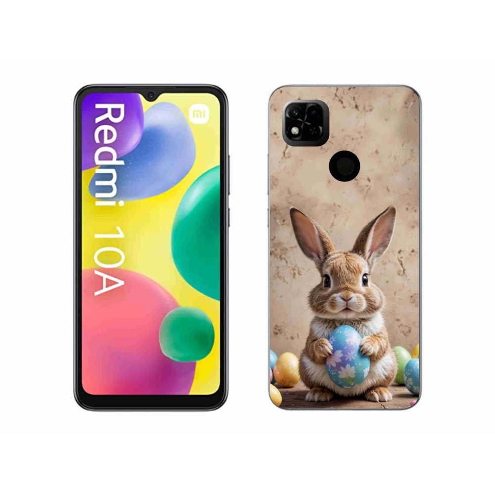 Gelový kryt mmCase na Xiaomi Redmi 10A - velikonoční králíček