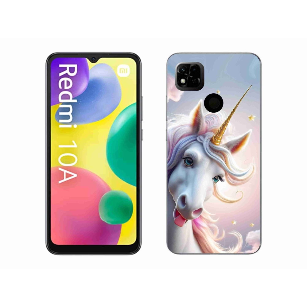 Gelový kryt mmCase na Xiaomi Redmi 10A - veselý jednorožec