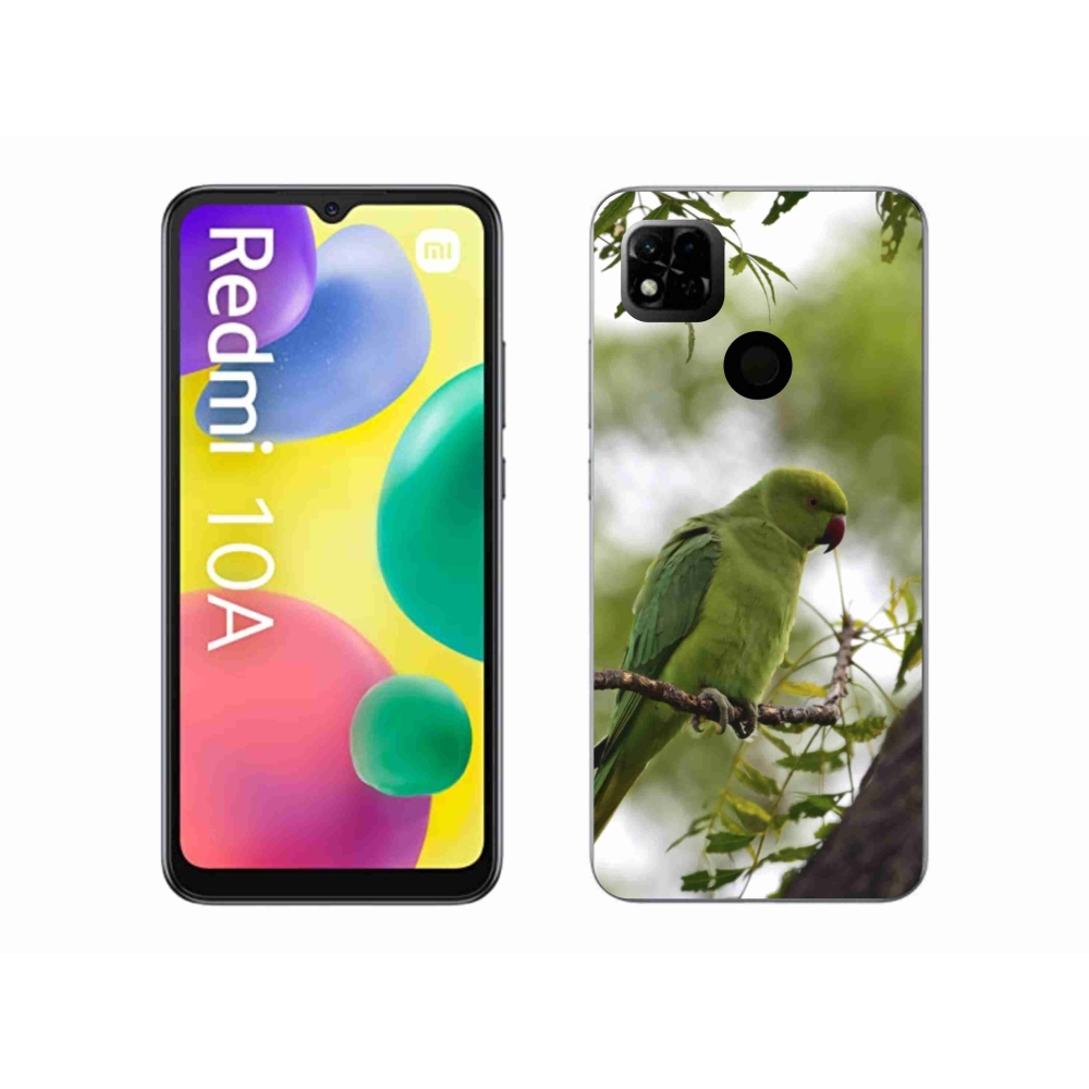 Gelový kryt mmCase na Xiaomi Redmi 10A - zelený papoušek
