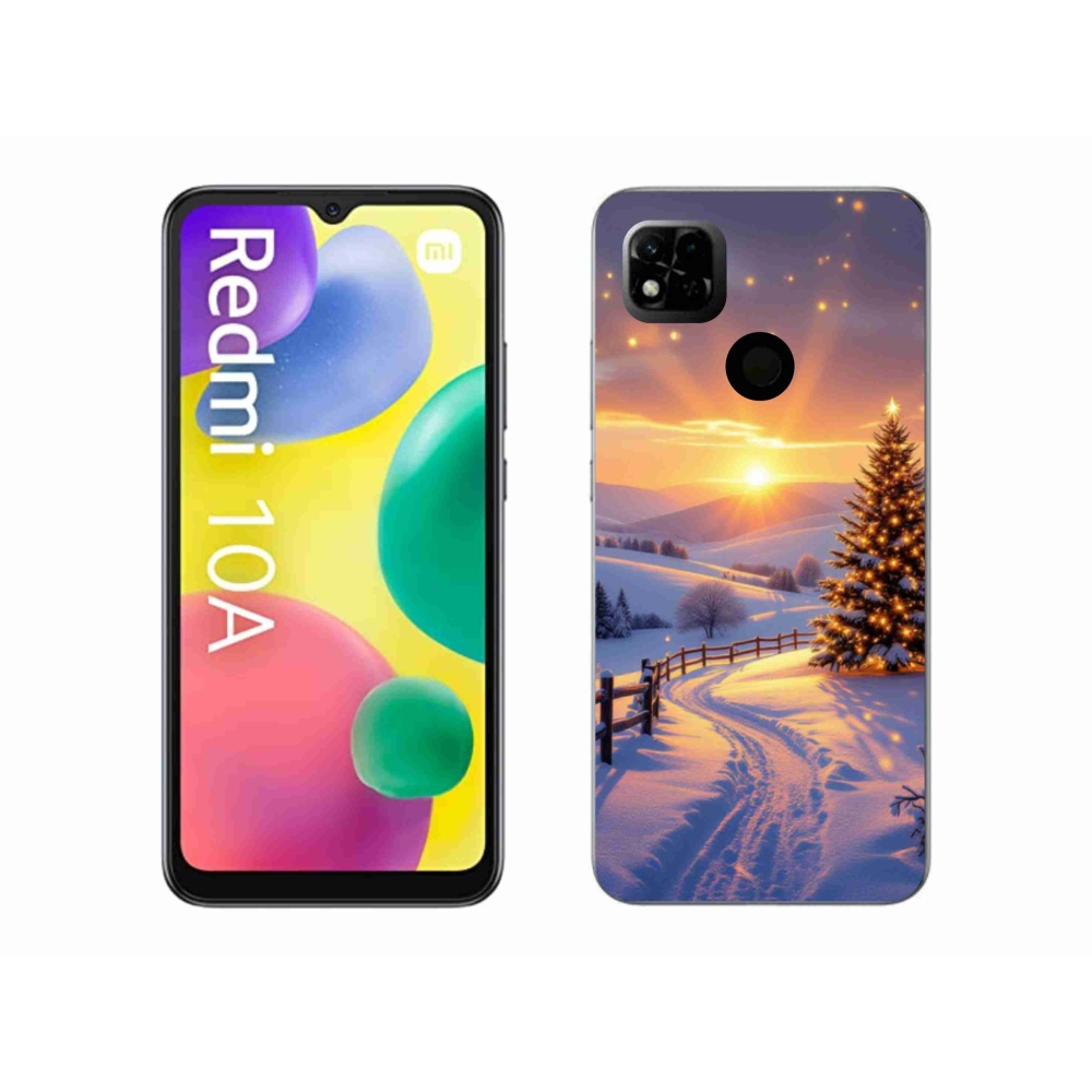 Gelový kryt mmCase na Xiaomi Redmi 10A - zimní krajina
