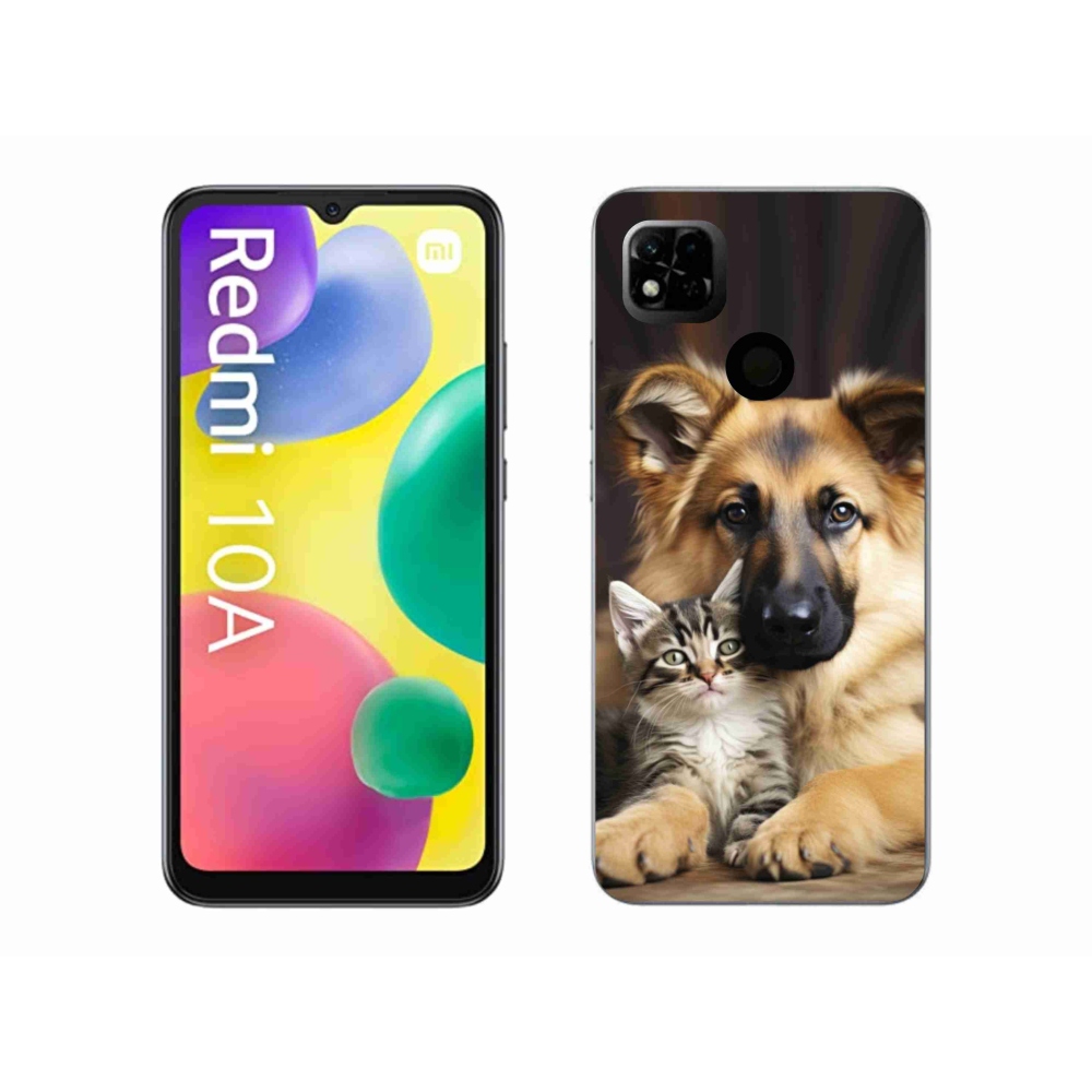 Gelový kryt mmCase na Xiaomi Redmi 10A - zvířecí přátelství