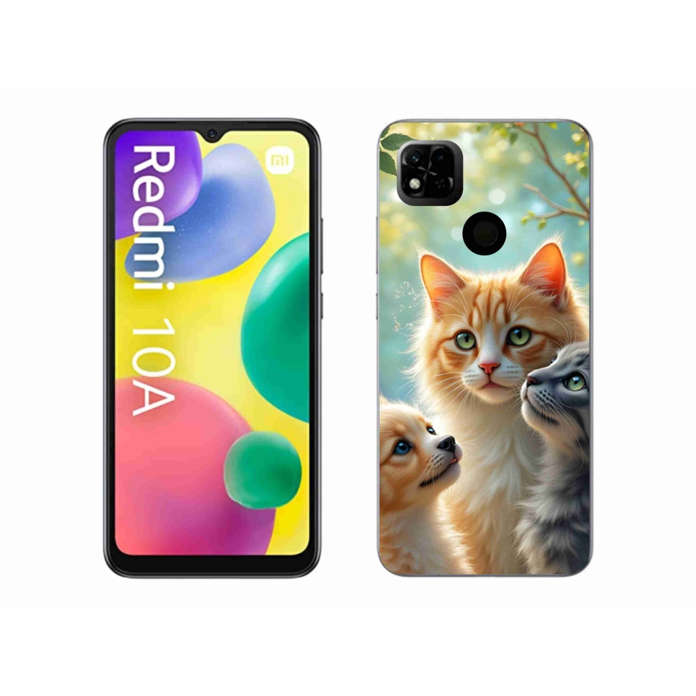 Gelový kryt mmCase na Xiaomi Redmi 10A - zvířecí přátelství 2