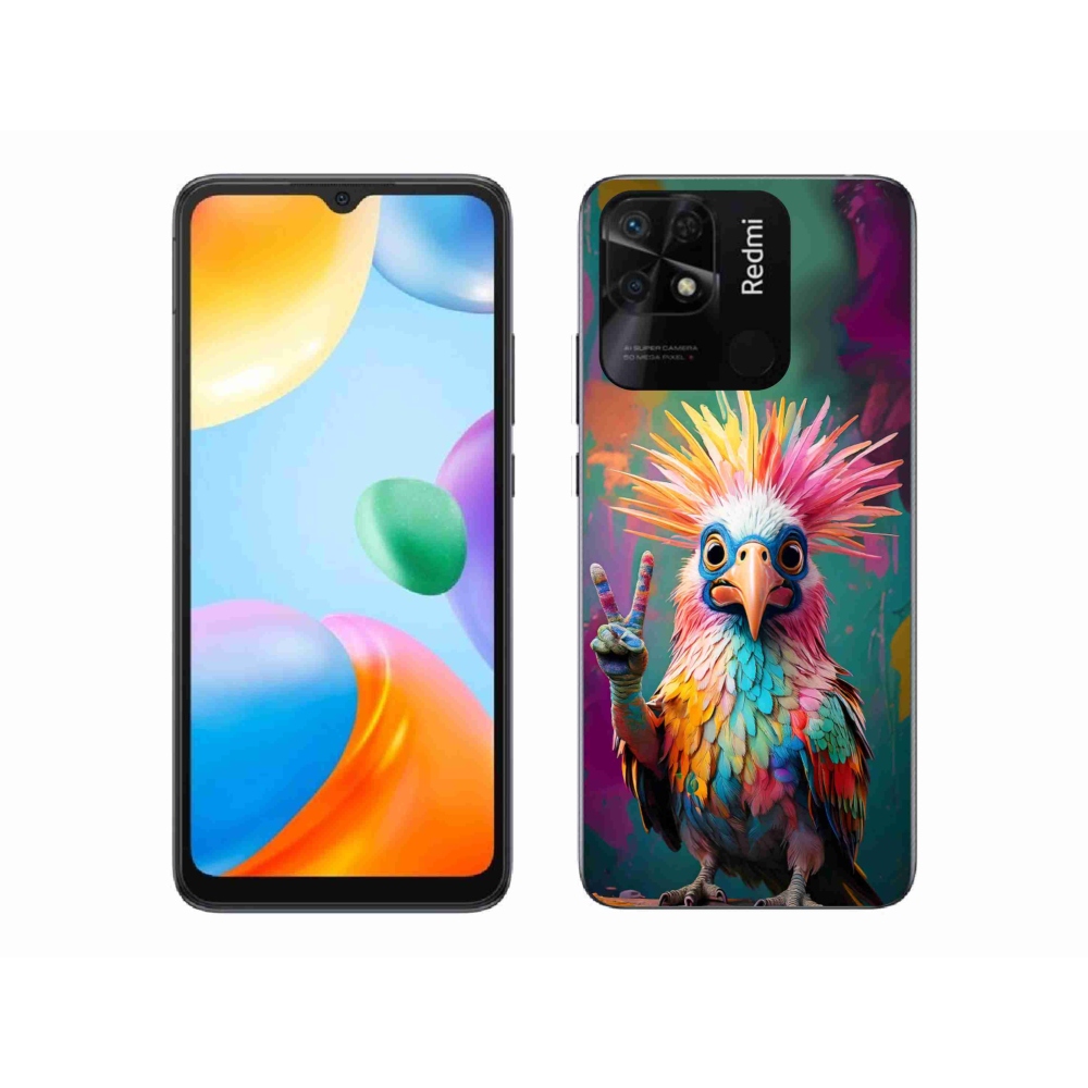 Gelový kryt mmCase na Xiaomi Redmi 10C - barevný rebel