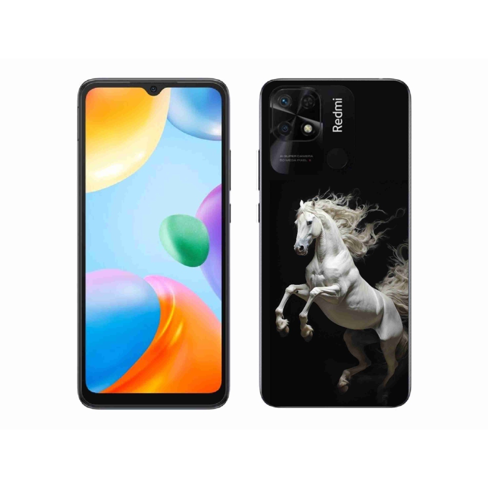 Gelový kryt mmCase na Xiaomi Redmi 10C - bílý kůň 4