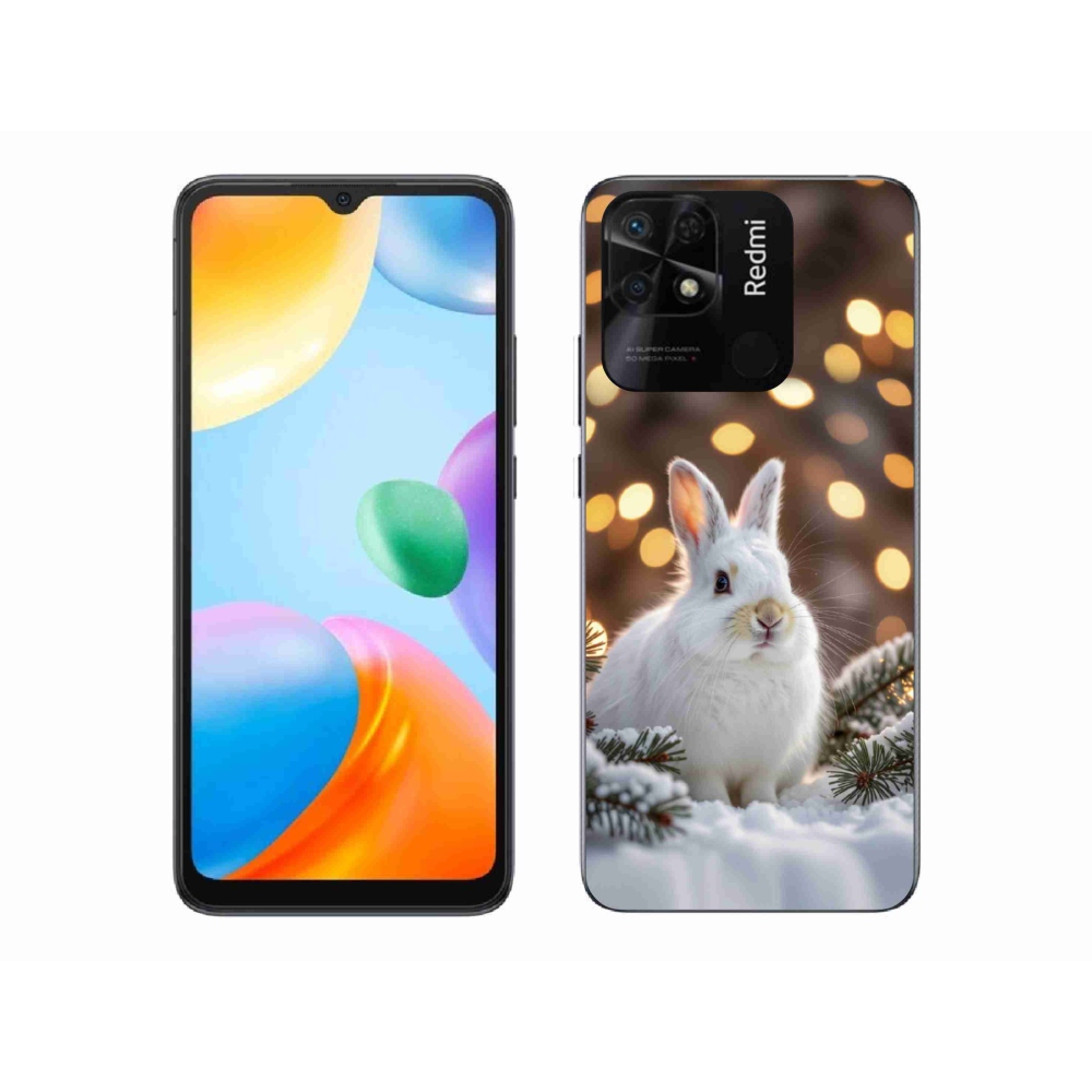 Gelový kryt mmCase na Xiaomi Redmi 10C - bílý zajíc