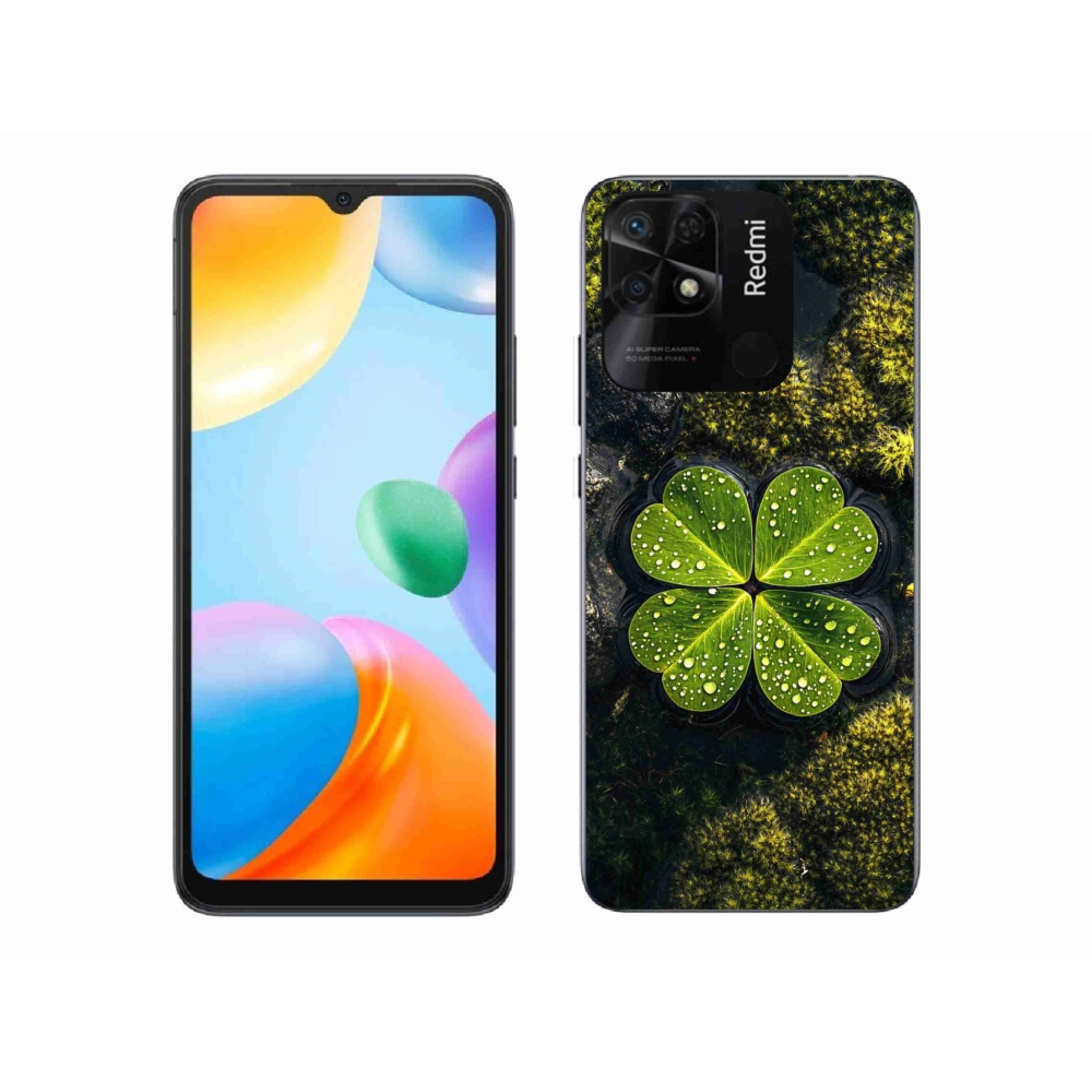 Gelový kryt mmCase na Xiaomi Redmi 10C - čtyřlístek