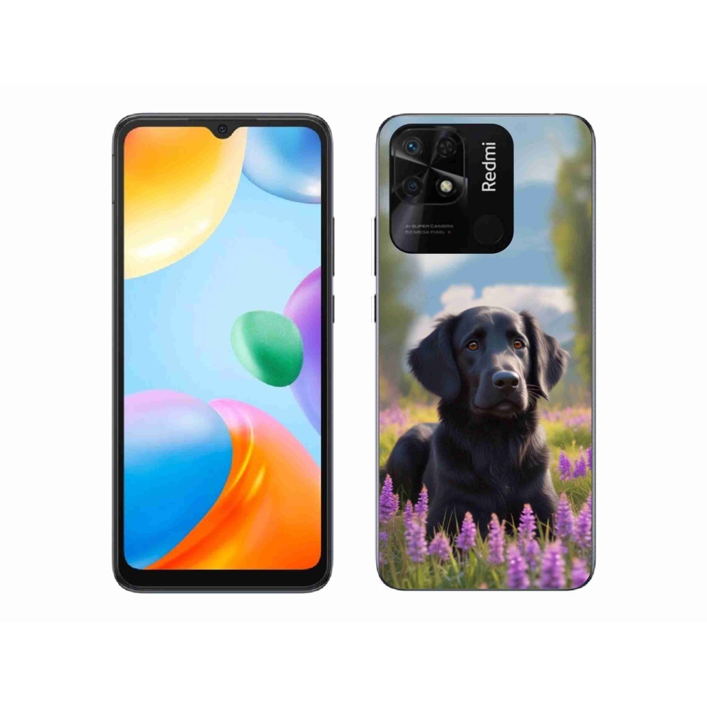 Gelový kryt mmCase na Xiaomi Redmi 10C - elegantní černý retrívr