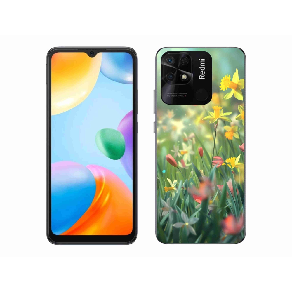 Gelový kryt mmCase na Xiaomi Redmi 10C - jarní květy