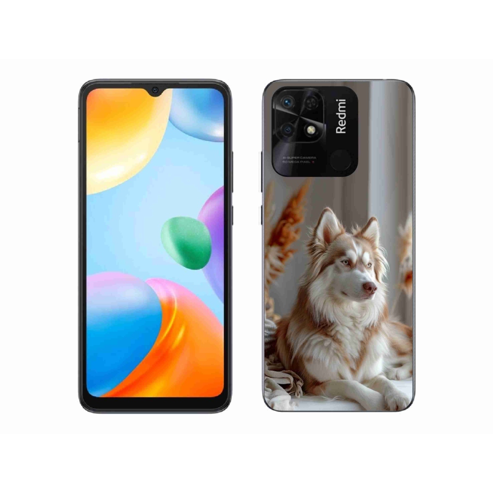 Gelový kryt mmCase na Xiaomi Redmi 10C - klidný sibiřský husky
