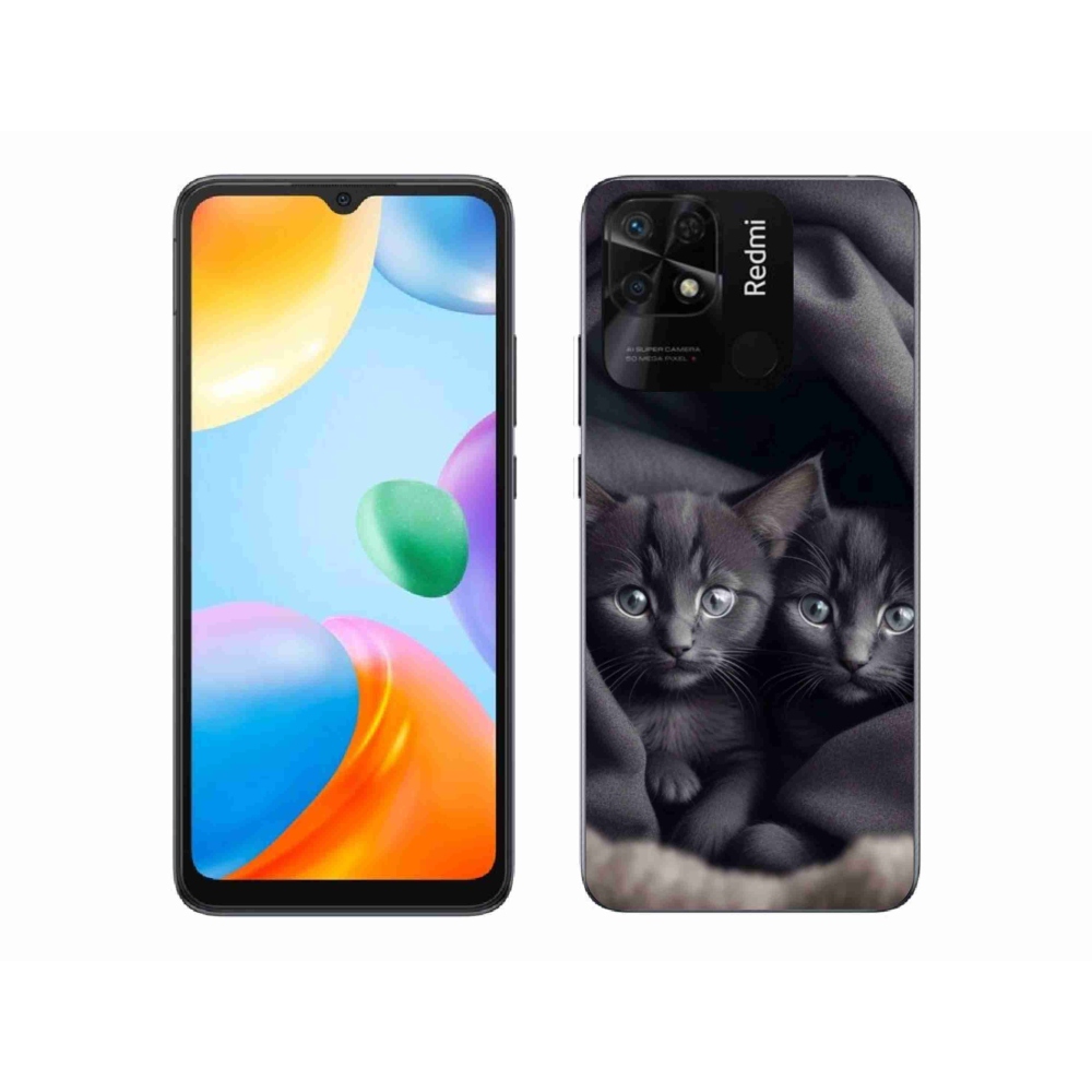 Gelový kryt mmCase na Xiaomi Redmi 10C - kočičí duo